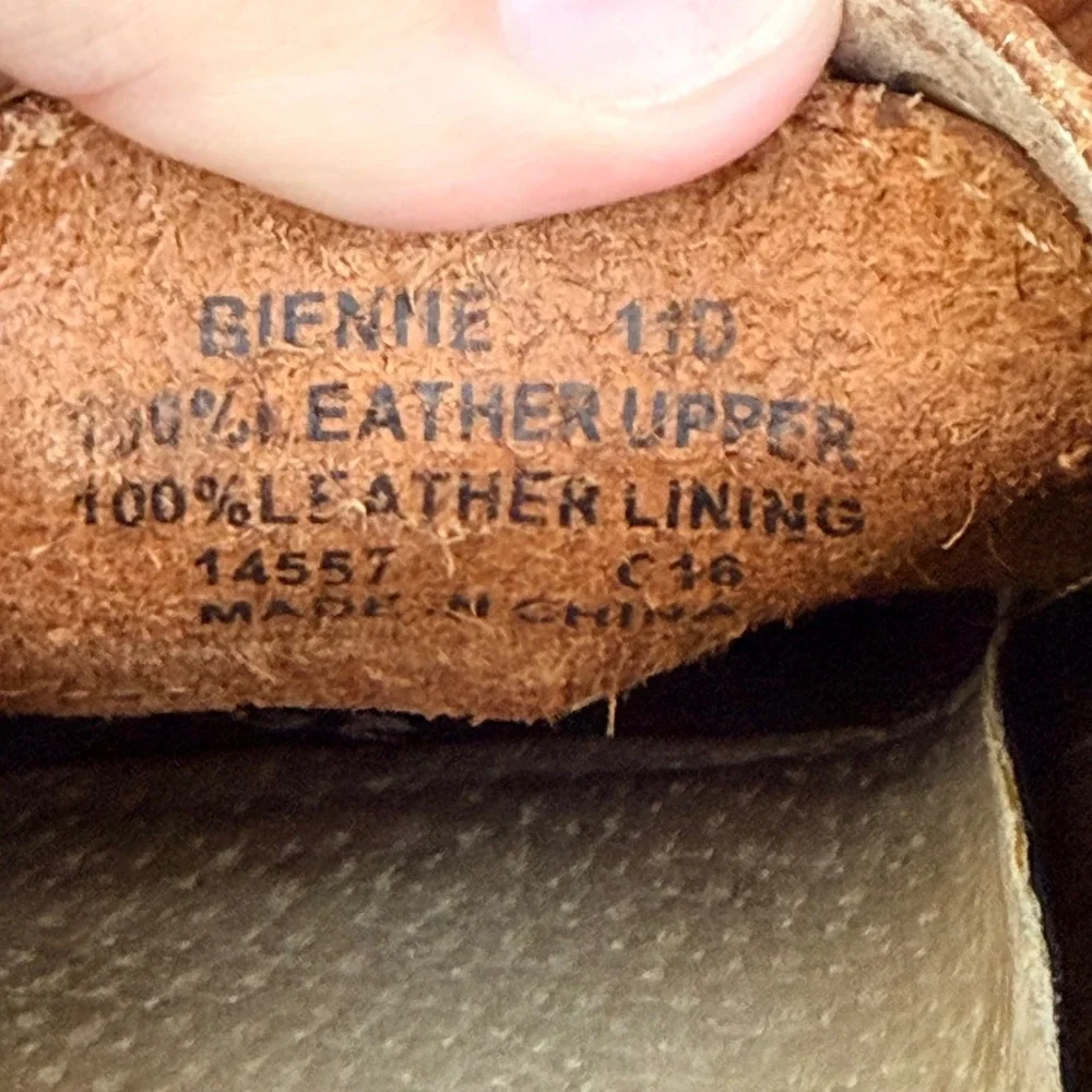 Polo Ralph Lauren Bienne Tan Pebbled Leather Boat Shoes Mens 11D Brown Loafers